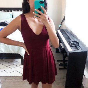Maroon Tobi Dress